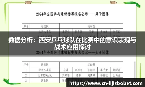 数据分析：西安乒乓球队在比赛中的意识表现与战术应用探讨